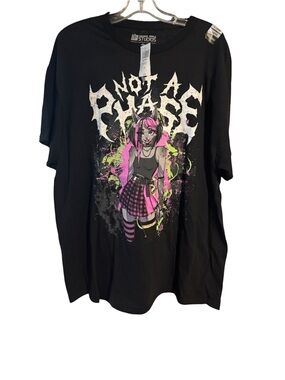 Not A Phase Graphic Tee with Pink & Neon Green Punk Girl
